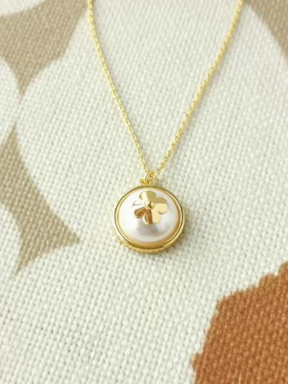 Kate Spade Pearls On Pearls Necklace Gold White